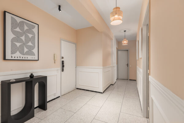 photo couloir appartement pour airbnb à rabat