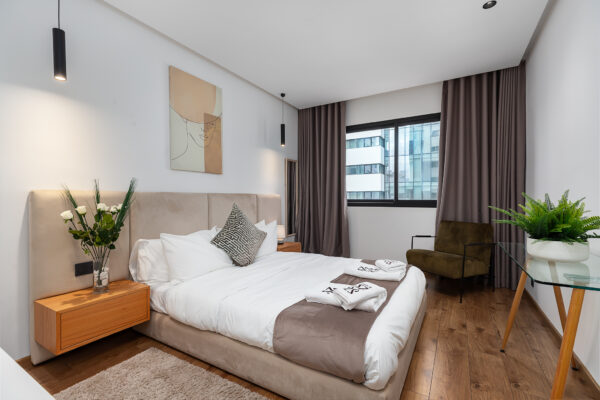 chambre à coucher airbnb appart casablanca photographie immobilière