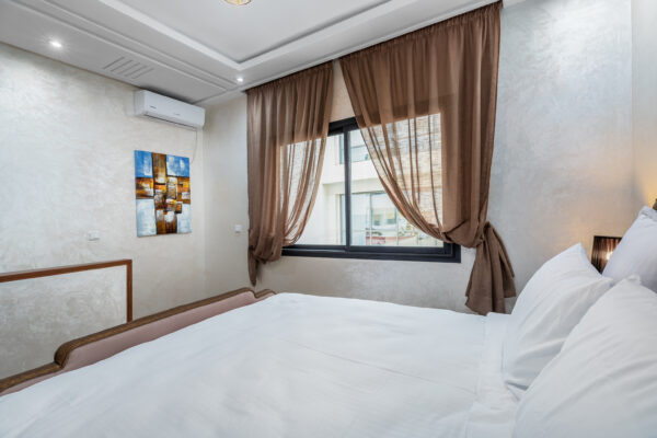 chambre à coucher airbnb studio casablanca photographie immobilière
