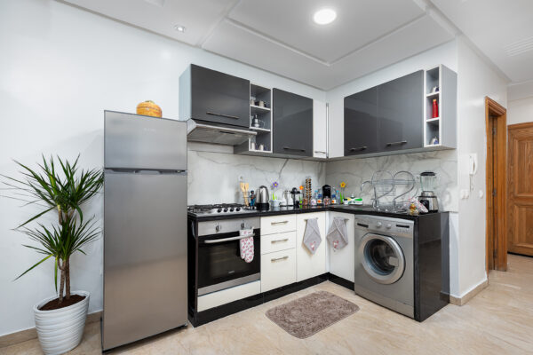kitchen airbnb studio casablanca photographie immobilière